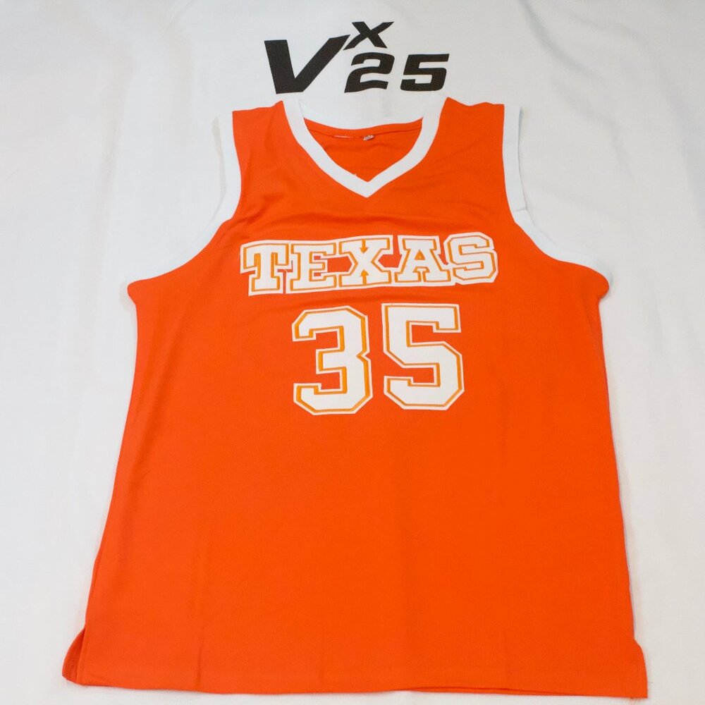 NEW Men's Kevin Durant Texas Longhorns Orange Throwback Jersey Size Large